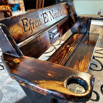 Rustic Cross Wood Engraving and River Tables photo 2
