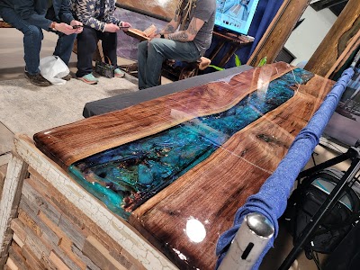 Rustic Cross Wood Engraving and River Tables photo 3